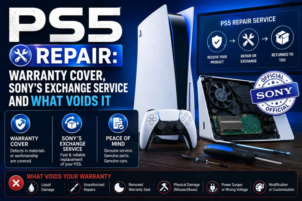 PS5 Repair: Warranty Cover, Sony’s Exchange Service and What Voids It PS5 Repair: Warranty Cover, Sony's Exchange Service and What Voids It