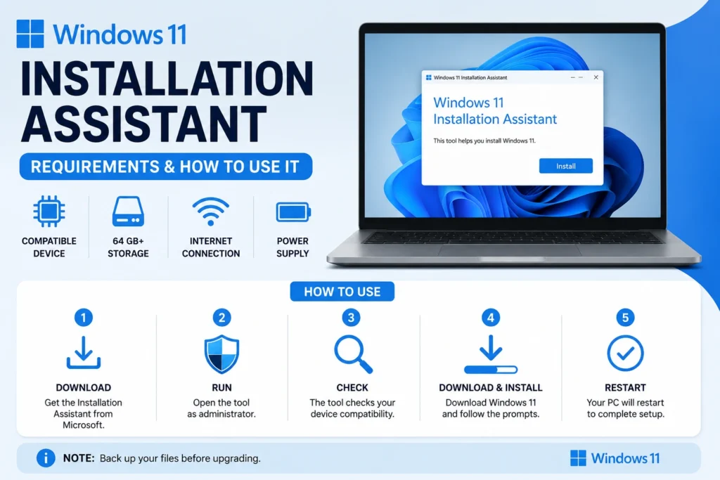 Windows 11 Installation Assistant Requirements and How to Use It